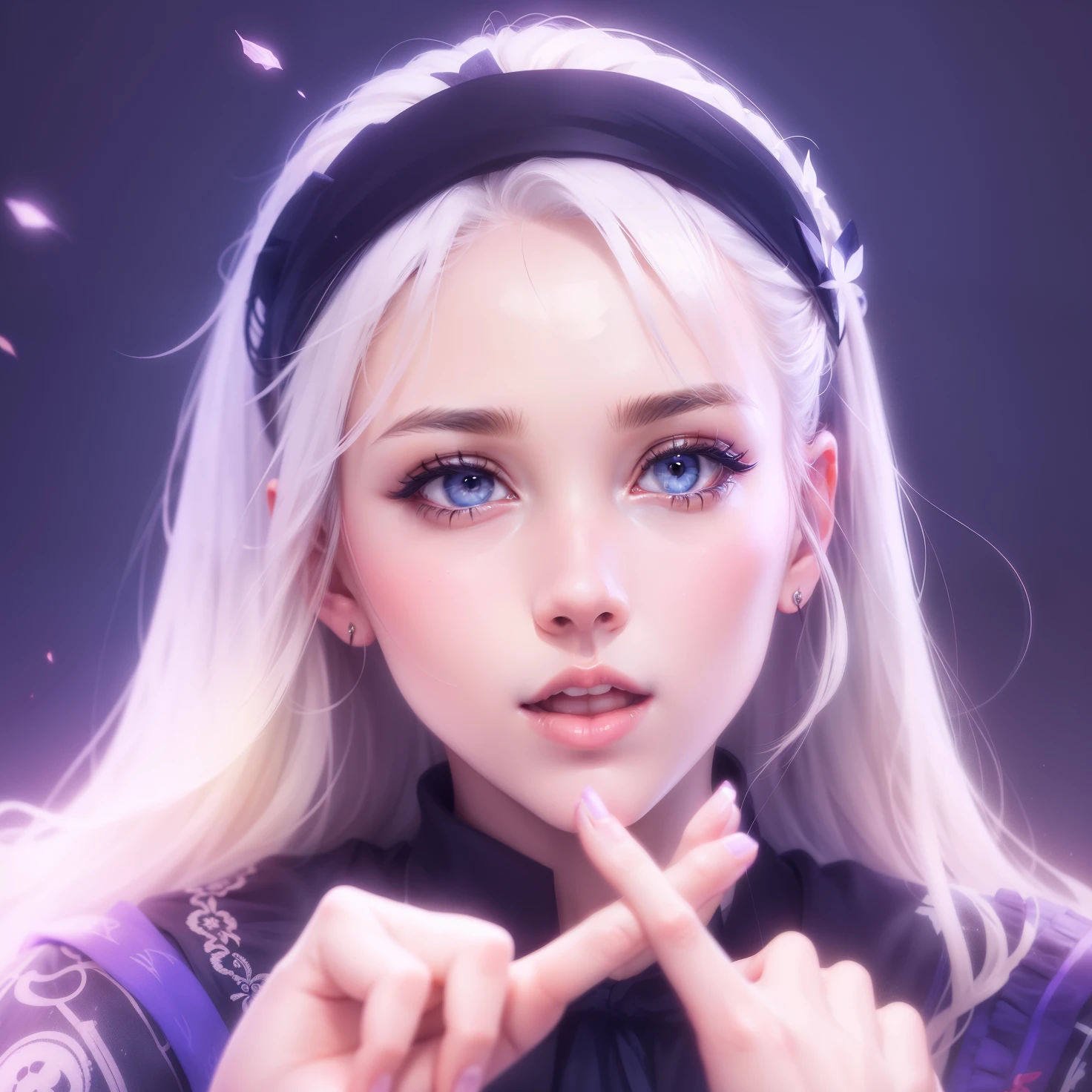Beautiful girl's face