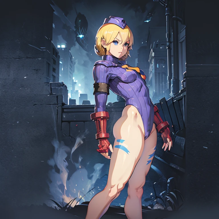 ultra-detailed, Explicit, Beautiful body, Beautiful Nose, Beautiful character design, perfect eyes, perfect face, ultra highres, 4K, beautiful legs, perfect legs, Nice hands, Perfect hand, Masterpiece, Best Quality, Highly detailed, illustration, absurdres, street fighter, doll suit, shadaloo doll, dollsuit, girls, multiple girls, expressionless, blank eyes, looking at viewer, red gloves, emotionless, black latex, corrution, mind control, female combatant, full body, hypnotized, unhappy trance, full body suit, ribbed bodysuit, both arms at side, stand up straight, obey, perfect female body, extremely glossy latex, hypnosis, hypnoLora, empty eyes, Mind control device, poses, brainwashed, submissive_pose, Slave, hat, necktie, stand up straight, standing, standing at attention, belt, latex, garter belt, thighhighs, Baby Bonnie Hood, vampir, blonde hair, blue eyes, red hood