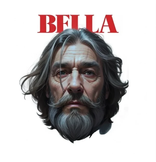 HD, 8k, make this person old with same face same beard same face shape