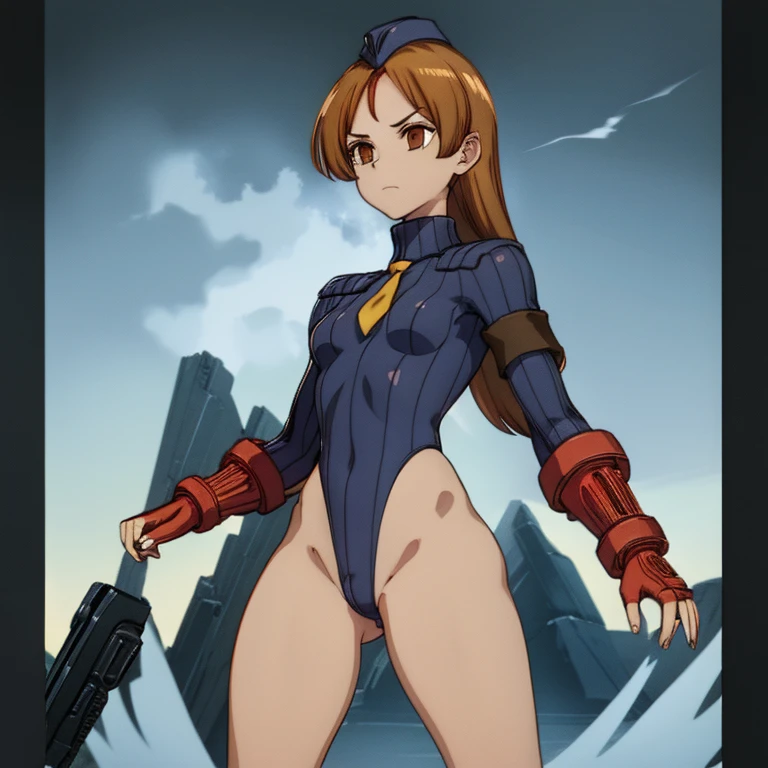 ultra-detailed, Explicit, Beautiful body, Beautiful Nose, Beautiful character design, perfect eyes, perfect face, ultra highres, 4K, beautiful legs, perfect legs, Nice hands, Perfect hand, Masterpiece, Best Quality, Highly detailed, illustration, absurdres, street fighter, doll suit, shadaloo doll, dollsuit, girls, multiple girls, expressionless, blank eyes, looking at viewer, red gloves, emotionless, black latex, corrution, mind control, female combatant, full body, hypnotized, unhappy trance, full body suit, ribbed bodysuit, both arms at side, stand up straight, obey, perfect female body, extremely glossy latex, hypnosis, hypnoLora, empty eyes, Mind control device, poses, brainwashed, submissive_pose, Slave, hat, necktie, stand up straight, standing, standing at attention, belt, latex, garter belt, thighhighs, Fighting stance, Mameda, bro n hair, brown eyes, long hair