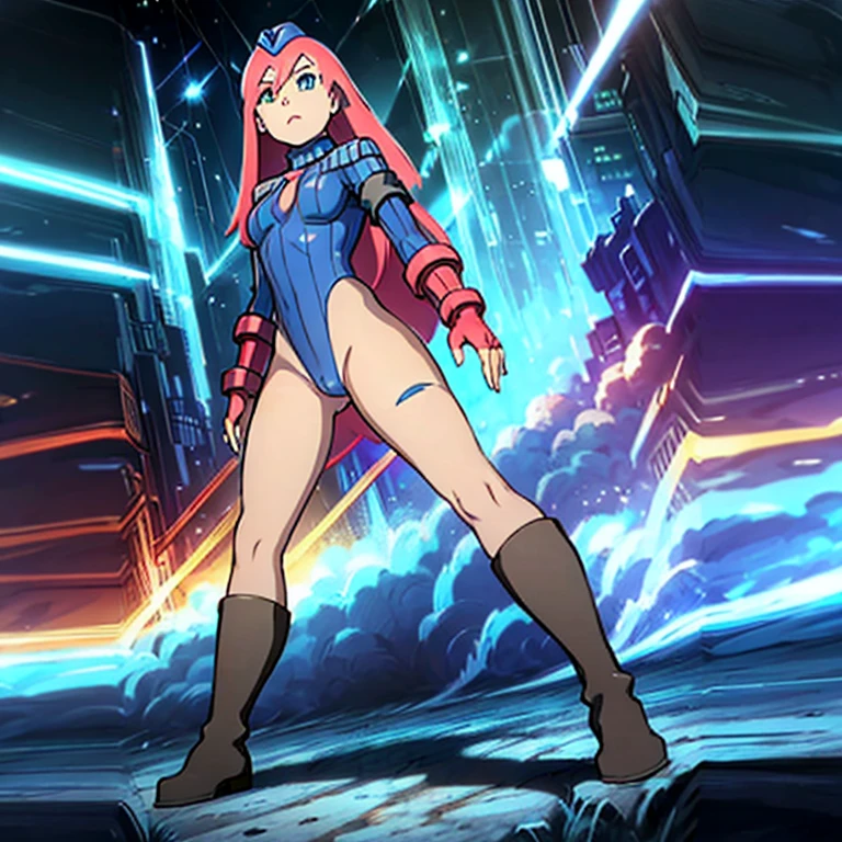 ultra-detailed, Explicit, Beautiful body, Beautiful Nose, Beautiful character design, perfect eyes, perfect face, ultra highres, 4K, beautiful legs, perfect legs, Nice hands, Perfect hand, Masterpiece, Best Quality, Highly detailed, illustration, absurdres, street fighter, doll suit, shadaloo doll, dollsuit, girls, multiple girls, expressionless, blank eyes, looking at viewer, red gloves, emotionless, black latex, corrution, mind control, female combatant, full body, hypnotized, unhappy trance, full body suit, ribbed bodysuit, both arms at side, stand up straight, obey, perfect female body, extremely glossy latex, hypnosis, hypnoLora, empty eyes, Mind control device, poses, brainwashed, submissive_pose, Slave, hat, necktie, stand up straight, standing, standing at attention, belt, latex, garter belt, thighhighs, Fighting stance, doraemon, Pink hair, Riruru, green eyes, long hair