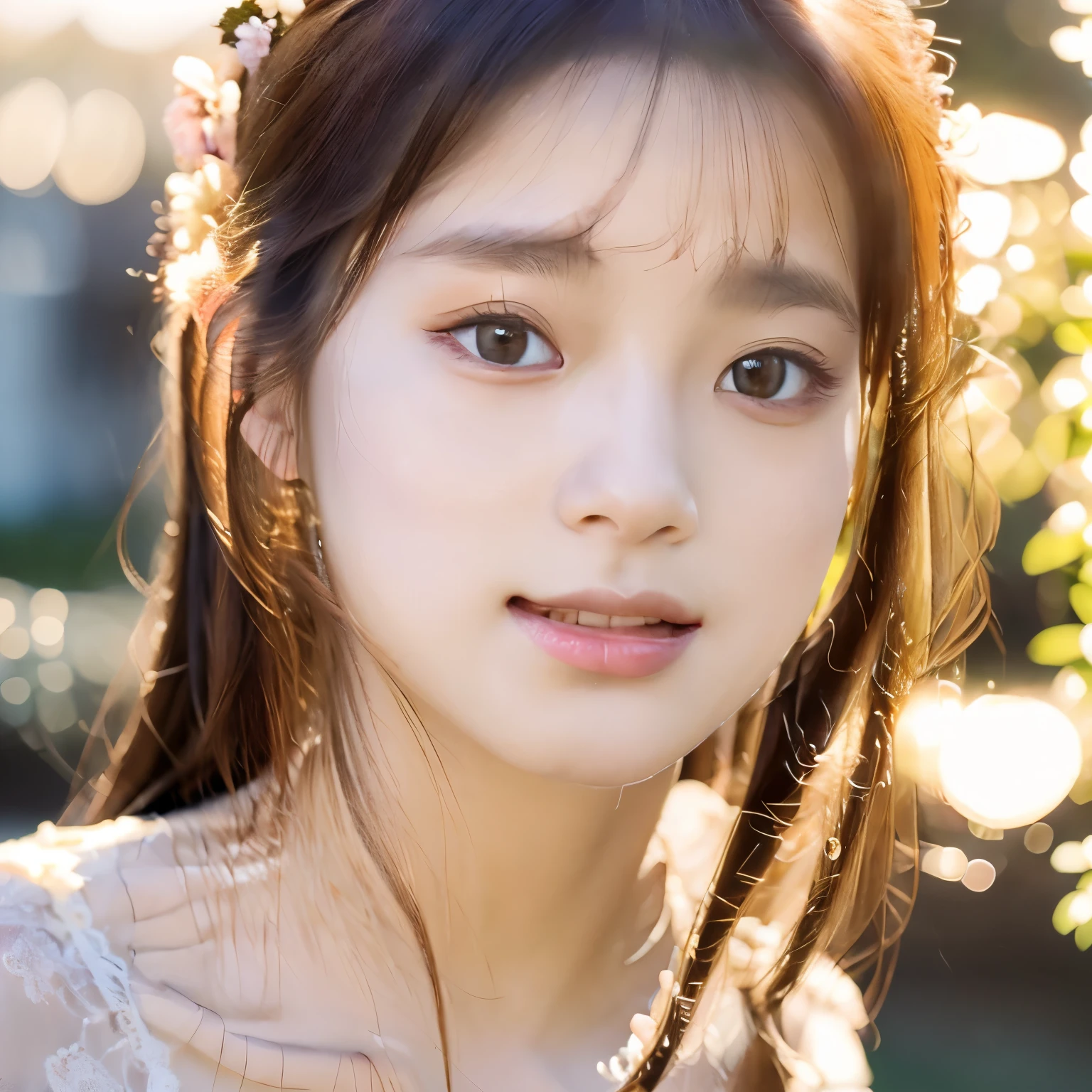 (best quality,4k,8k,highres,masterpiece:1.2),ultra-detailed,(realistic,photorealistic,photo-realistic:1.37),portraits,beautiful detailed eyes,beautiful detailed lips,extremely detailed eyes and face,longeyelashes,Barefoot beauty,curvy figure,soft and glowing skin,graceful posture,golden sunlight,serene garden background,delicate flowers,breezy atmosphere,subtle color palette