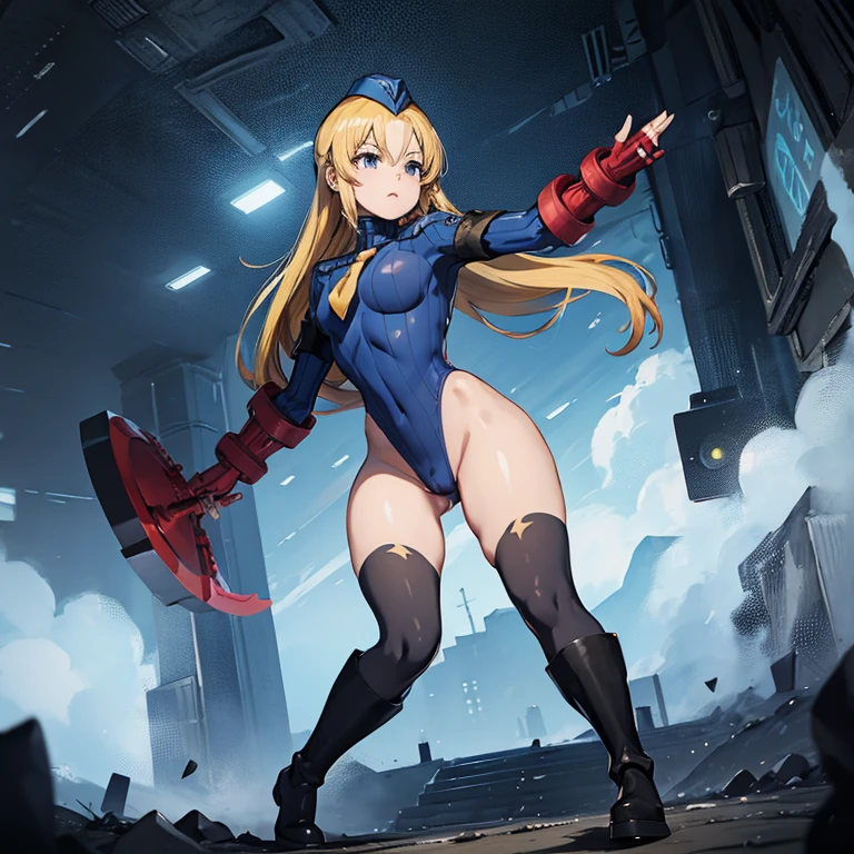 ultra-detailed, Explicit, Beautiful body, Beautiful Nose, Beautiful character design, perfect eyes, perfect face, ultra highres, 4K, beautiful legs, perfect legs, Nice hands, Perfect hand, Masterpiece, Best Quality, Highly detailed, illustration, absurdres, street fighter, doll suit, shadaloo doll, dollsuit, girls, multiple girls, expressionless, blank eyes, looking at viewer, red gloves, emotionless, black latex, corrution, mind control, female combatant, full body, hypnotized, unhappy trance, full body suit, ribbed bodysuit, both arms at side, stand up straight, obey, perfect female body, extremely glossy latex, hypnosis, hypnoLora, empty eyes, Mind control device, poses, brainwashed, submissive_pose, Slave, hat, necktie, stand up straight, standing, standing at attention, belt, latex, garter belt, thighhighs, Platelet, Cells at Work, blonde hair, long hair, amber eyes