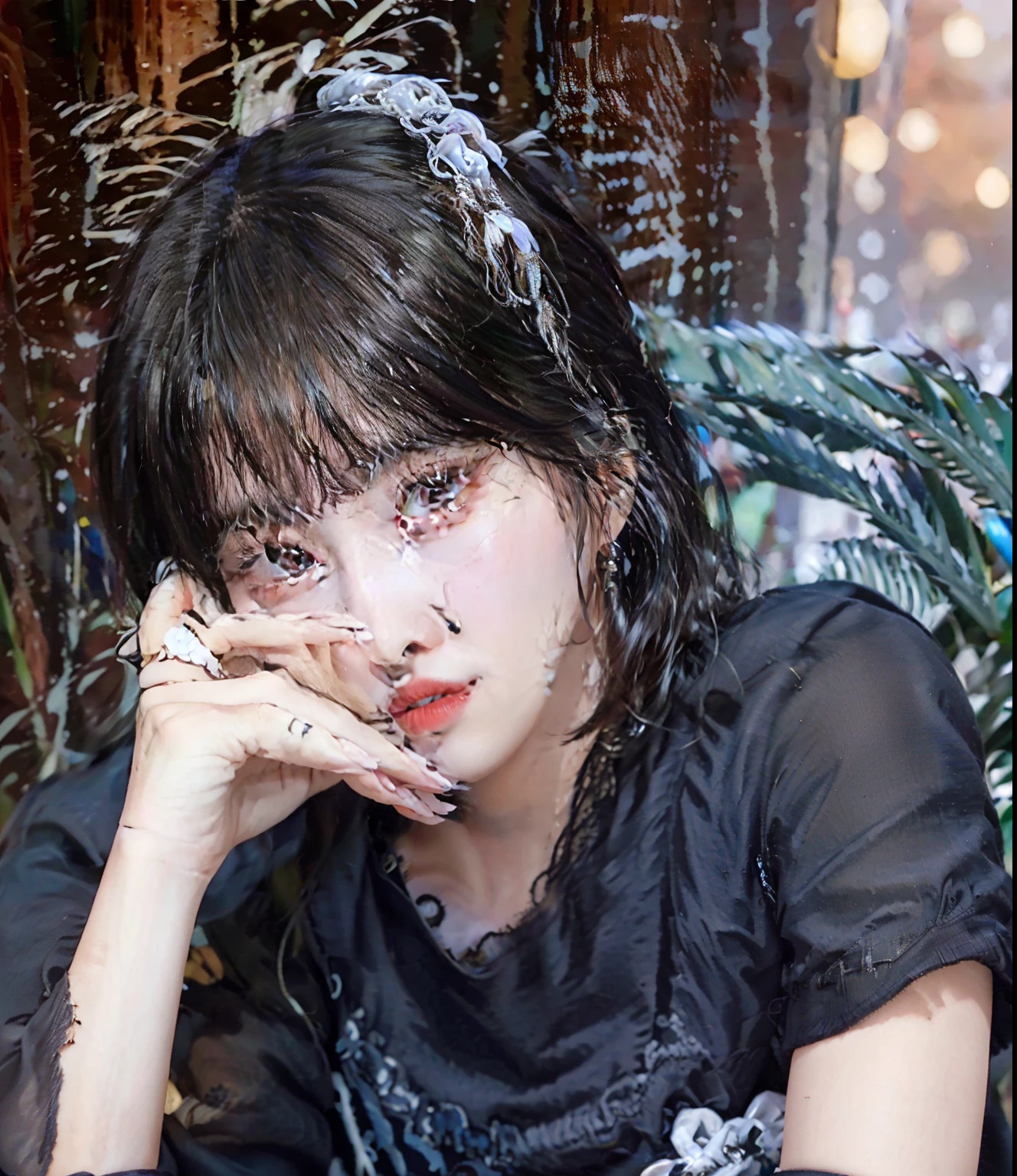 imagen arafed de un joven con una camisa negra, Kim Doyoung, Jung Jaehyun, Cai Xukun, jungkook, Jinyoung Shin, Ulzzang masculino, Hyung Tae, Yanjun Chengt, Taejune Kim, Wonbin Lee, inspirado por Bian Shoumin, Inspirado por Jeonseok Lee, Hong June Hyung, Foto de perfil de la foto de cabeza