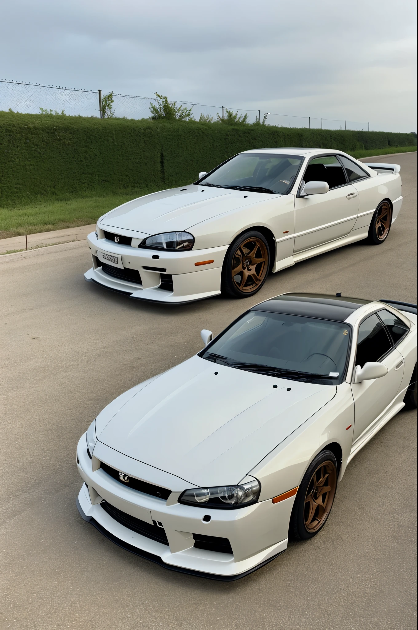 real vehicle　S14 Silvia　１８inch bronze　a white collar