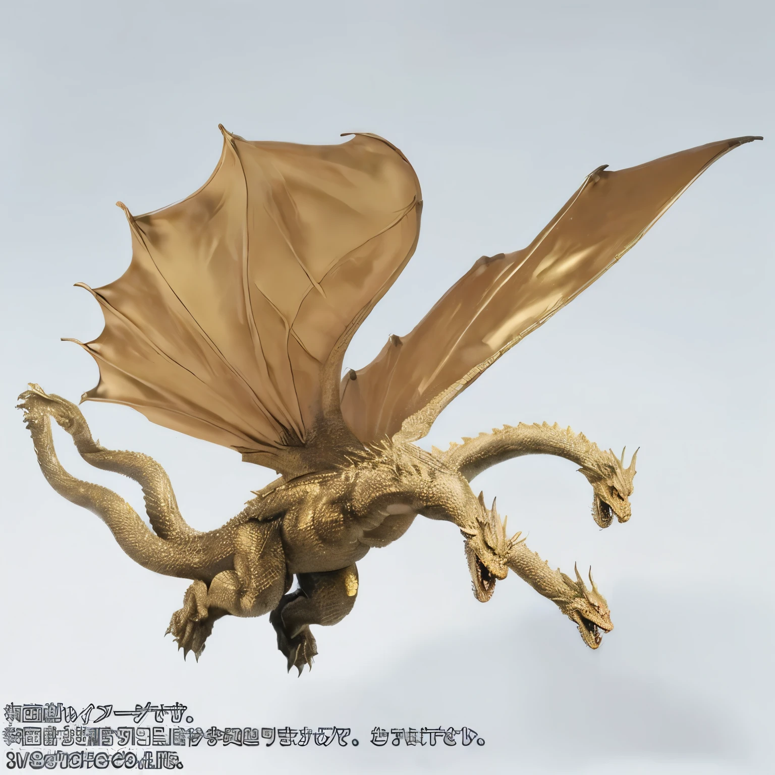 Millennium Dragon King King Ghidorah Golden Scales Three Headed Dragon