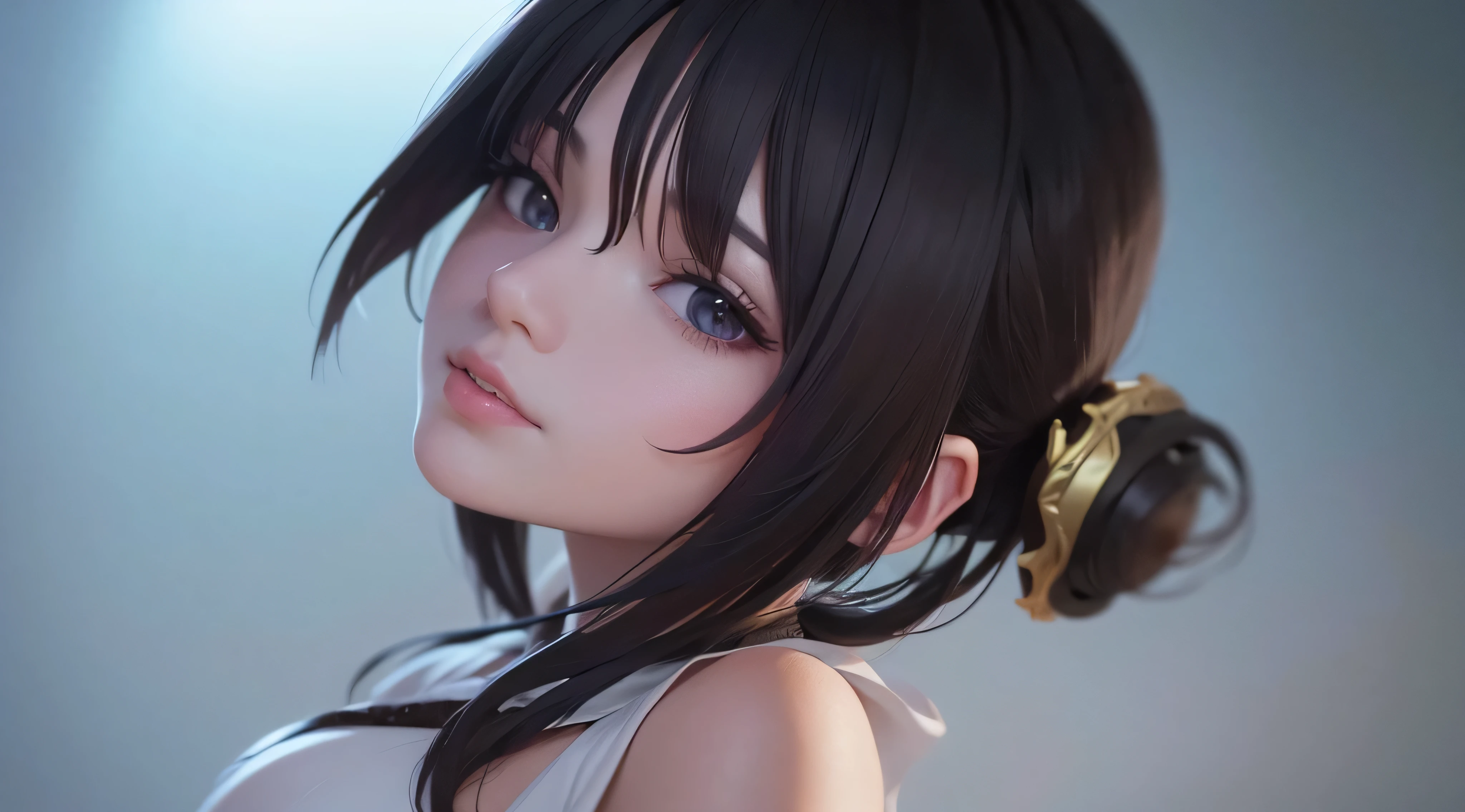 1girl,master part, 8k,semi-realista,4k,RTX,Shaders,trabalho de textura brilhante,perto da mama