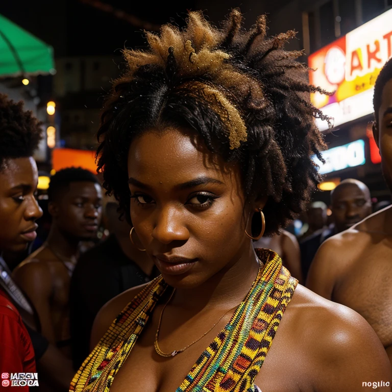 a cover artwork to promote an afrobeat party event on social media, without watermarks.