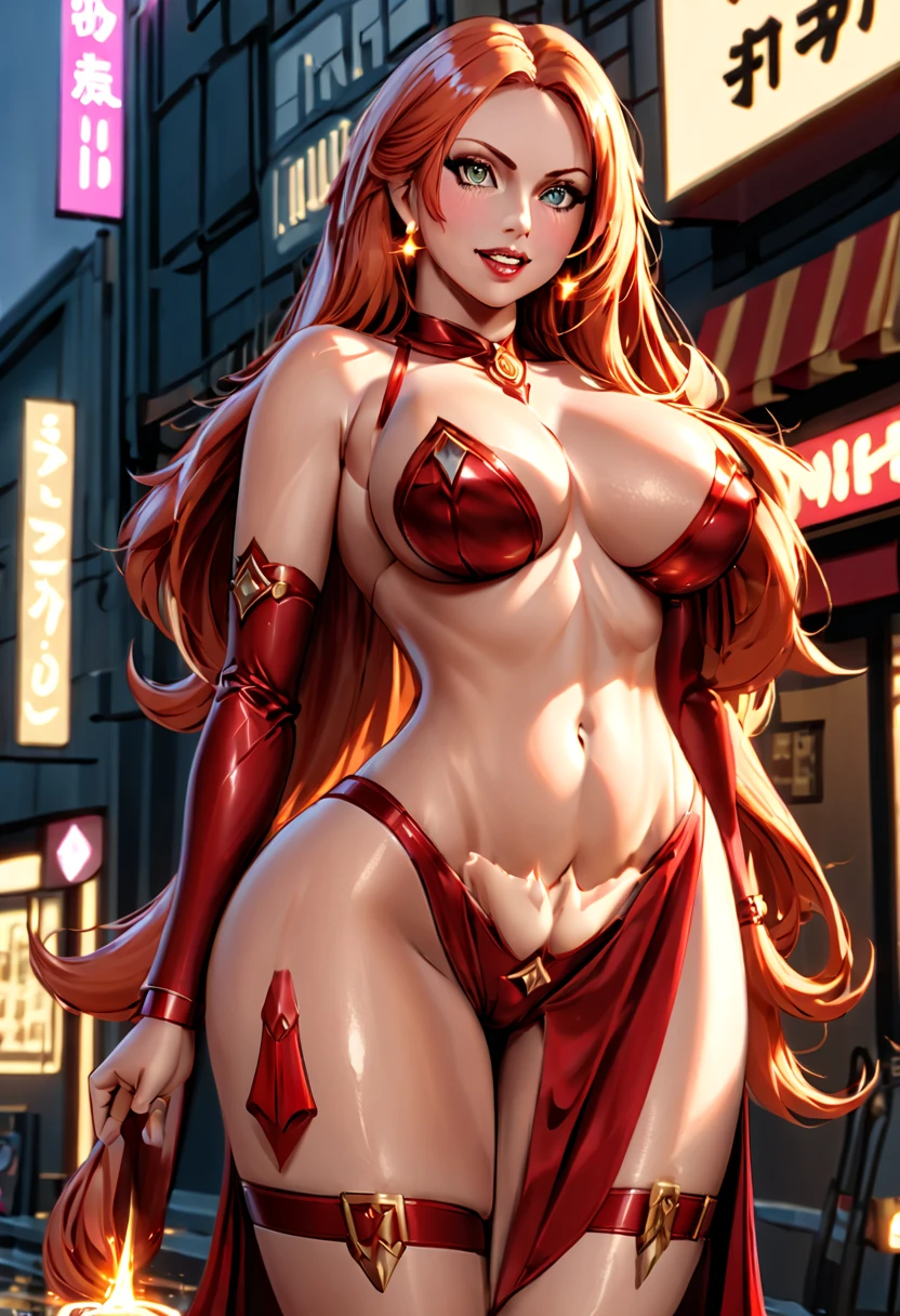 full body, female slave barefoot, Best Quality,unparalleled masterpiece ever,Ultra-detailed CG,4K,(huge-breasted:1.4),Gorgeous Round Detailed Face,(Voluptuous),(Curvaceous:1.3)(Bimbo)(A MILF)(Sultry Pose),(Frivolous smile),Orihime Inoue,housewives,stripper,art by wlop and ross tran,(Woolish Eyeshadow, eye line, Rich lipstick),Luminous Studio graphics engine,Outside,Street