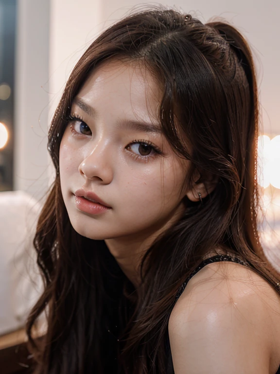 Rosto da jennie do blackpink com a haerin