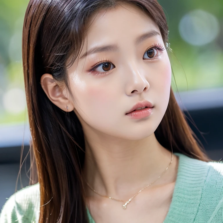 Rosto da wonyoung do ive com a jennie
