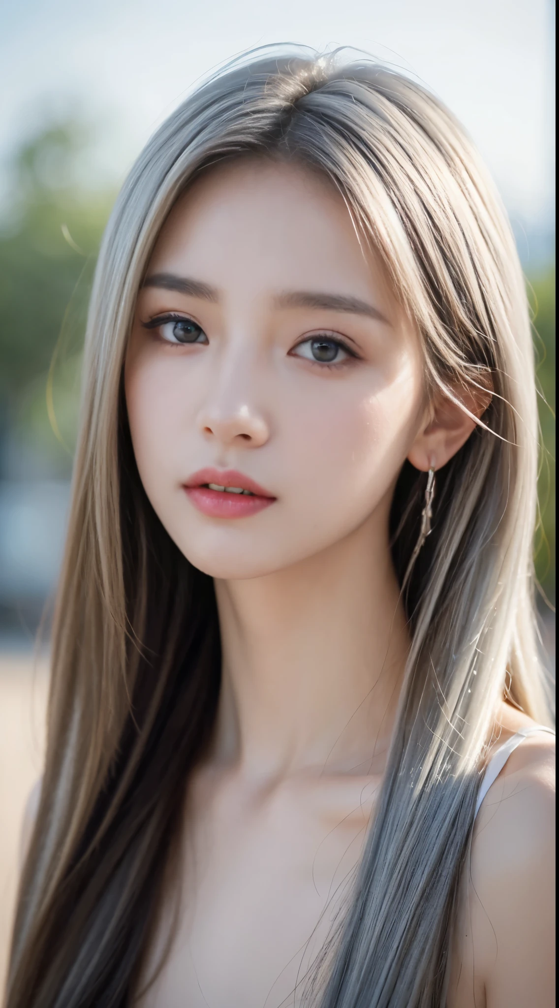 mix4、(8K、Raw photography、top-quality、masterpiece:1.2)、(nsfw:1.4),(realisitic、Photorealsitic:1.37)、1girl in、A young woman with a delicate and slender face, gentle brown eyes, semi long hair,she seems thoughtful and introverted, her appearance is elegant and sophisticated,close-up, best quality, incredibly ridiculous, beautiful girl, cute, depth of field, high resolution, ultra detail, highly detailed, highly detailed eyes and face, sharp pupils, realistic pupils, sharp focus, cinematic lighting、beautiful white hair color、Portrait, Soft light, Professional Lighting,