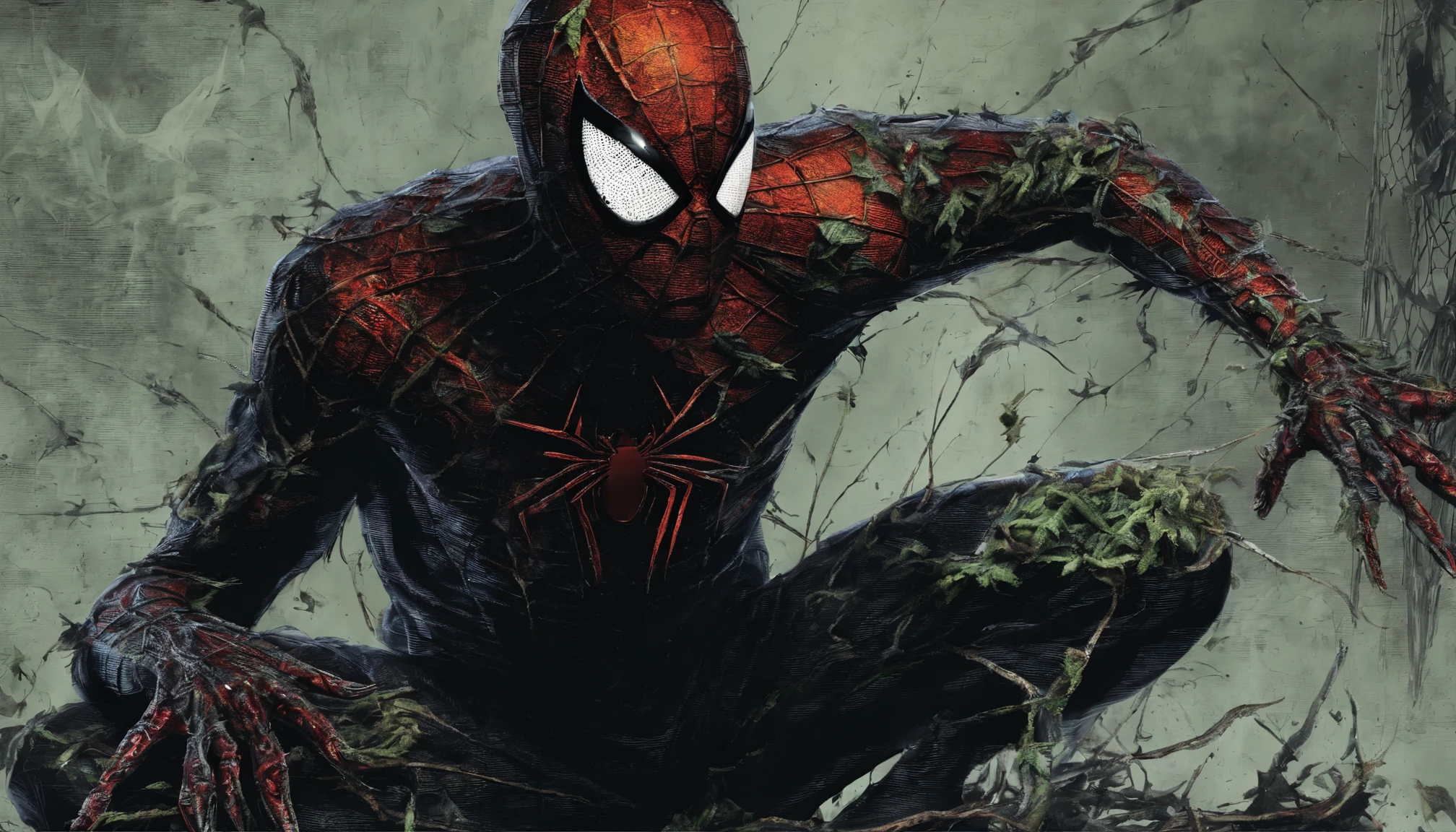 <lora:swampstyle:0.9> (swampstyle monster:1.0) spiderman jumping in the city , panoramic view , (8k uhd) RAW proffesional photograph, (photorealistic:1.4), high resolution, detailed, raw photo, sharp details, rich colors, hyper realistic, lifelike texture, dramatic lighting, trending on artstation
