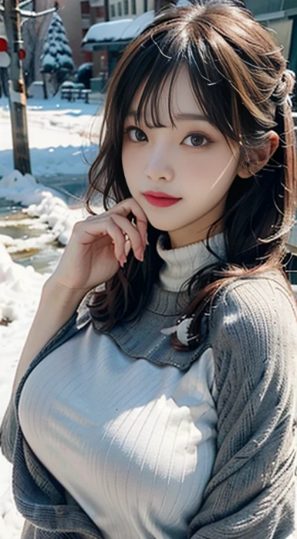 Winter wonderland beautiful girl big breasts gravure idol