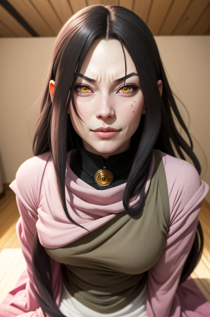 {-erro_de_anatomia:1.0} Masterpiece, absurdities, Orochimaru\(Naruto\), 1girl Solo, Mature woman, Oversized shirt with broad shoulders, Perfect composition, Detailed lips, large breasts, Beautiful face, body proportion, Blush, (pink lips), Long hair, yellow eyes, Soft gauze, Super realistic, Detailed, photo shoot, Realistic faces and bodies,
masterpiece, best quality, best illustration, hyper detailed, 1 girl, solo, glamorous, blushing, whole body,