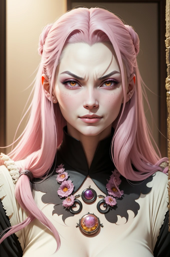 {-erro_de_anatomia:1.0} estilo anime, Masterpiece, absurdities, Orochimaru\(Naruto\), 1girl Solo, Mature woman, Oversized shirt with broad shoulders, Perfect composition, Detailed lips, large breasts, Beautiful face, body proportion, Blush, (pink lips), Long hair, yellow eyes, Soft gauze, Super realistic, Detailed, photo shoot, Realistic faces and bodies, masterpiece, best quality, best illustration, hyper detailed, 1 girl, solo, glamorous, blushing, whole body,