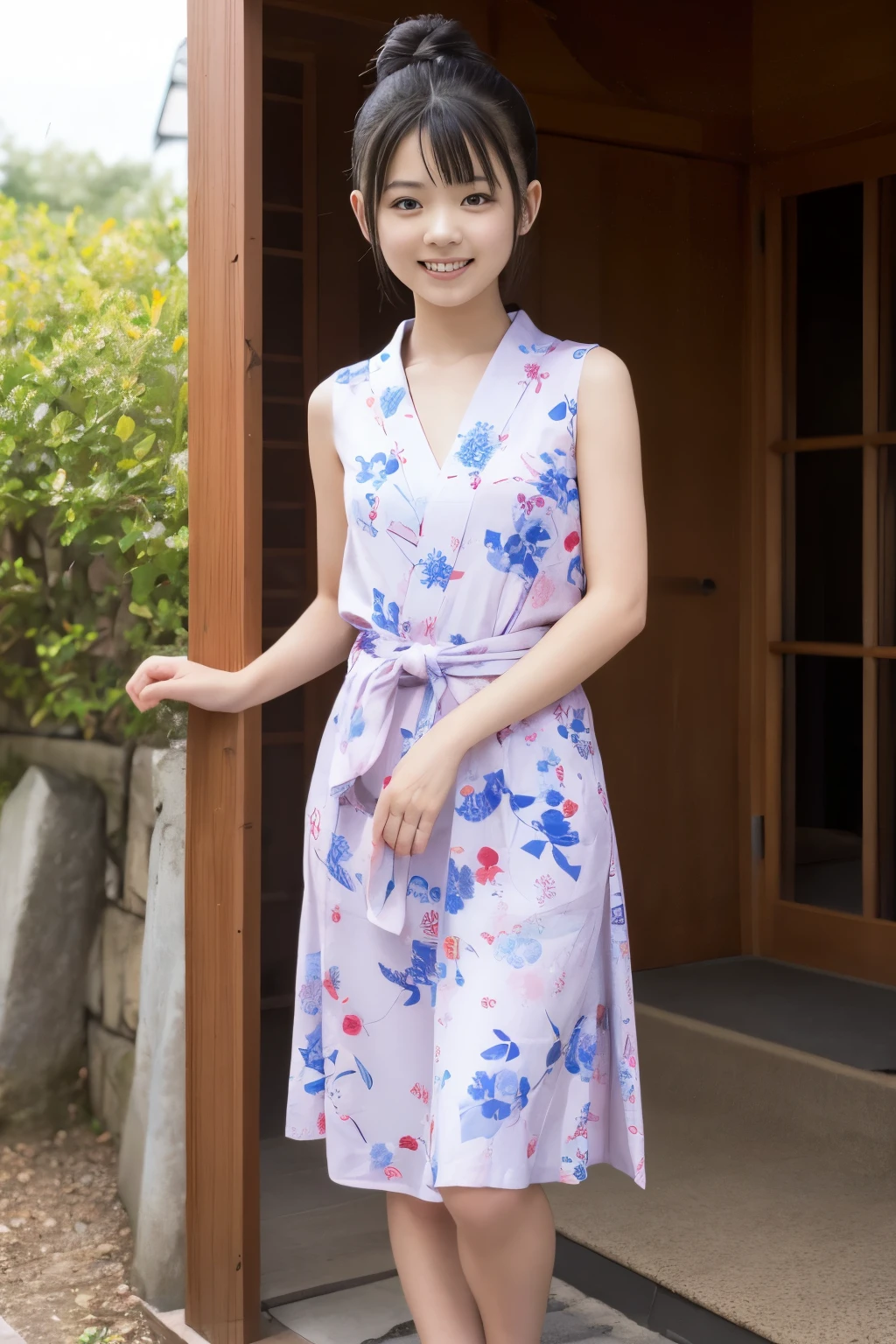 girl with,18歳の裸のgirl with,Sleeveless,Yukata,Kunoichi