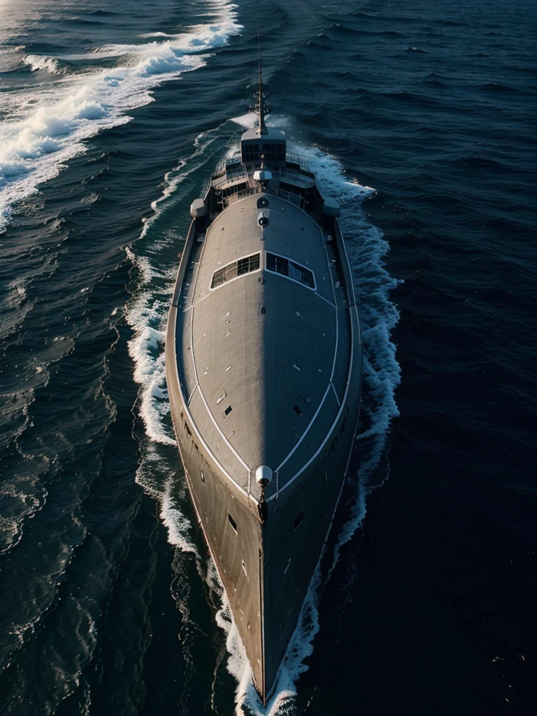 navio ultrarealista ,imagem em 8k