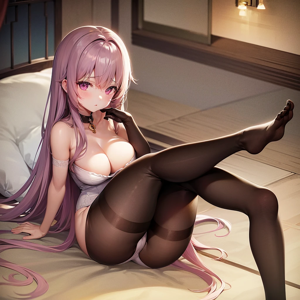 Close-up of a housewife cleaning her room,The eyes do not look at the lens,A shy look,Blushing mother,one brmooth skin,Very meticulous clothes,Intriguing set,extremly high detail,Random actions,interior scenes,huge tit,rejoice,kind,A MILF,1girll,tmasterpiece,(full bodyesbian),(9 head body),(best qualtiy:1.2),O cabelo multicolorido,Purple eye,比基尼,multiple butterflies,lens flare glow,lighting perfect,HighestQuali,Hands behind your back,Thigh thick,Large of breast,It shows a delicate and slender figure and beautiful curves,Correct limbs,sit on a bed,((tmasterpiece)), (best qualtiy), (Hyper-detailing), (particulate:0.7),Hands up,9 head body,(yoga),(Do yoga), perfect anatomia, finely detailled, Soft shadows、diffuselighting、edge lit、with light glowing、Indirect light Detailed background,inside in room,the night,Japanese-style tatami room,mattress,pillow head, Chitanda Sōru, long whitr hair, brunette color hair, Purple eye, thicc,big cleavage breasts, angle of view, Seductive eye,Face Close,is shy,Be red in the face,(NSFW),((Erect body Shot:1.3,Look up,(putting makeup on),Beautiful big breastokeh),inside in room,Detailed luxury living room,(Little big breasts柄_Head),Gentle and charming Japanese beautiful girl,Korea(K-pop idols),独奏,(areola of breast),(cleavage:0.3),Underarm wrinkles,Delicate sexy(鎖骨:1.3),black pantyhoses,Smooth skin,Collar,brunette color hair,long leges, short detailed hair,Oval shaped face,二重まぶた,clever,nice hand,Good feet,naturey(:1.25),Shallow on the face,(Broken stockings,hands bound,The legs are tied),(lies on the ground)((spread their legs)),((spread their legrom below angle),(Glow skin:1.4),((low angles)),perfect bodies,(64k,hyper HD,RAW photoest qualtiy,tmasterpiece:1.2),(realisticlying,photograph realistic:1.37),超高分辨率, photon maping,Radio City,physically-based renderingt,Professional soft lighting,Disheveled clotheinding,succumbuCoi,Attach a bandage to the nipple,and wear no underwear,Open your legs,White-skinned,magia, Bare ass,