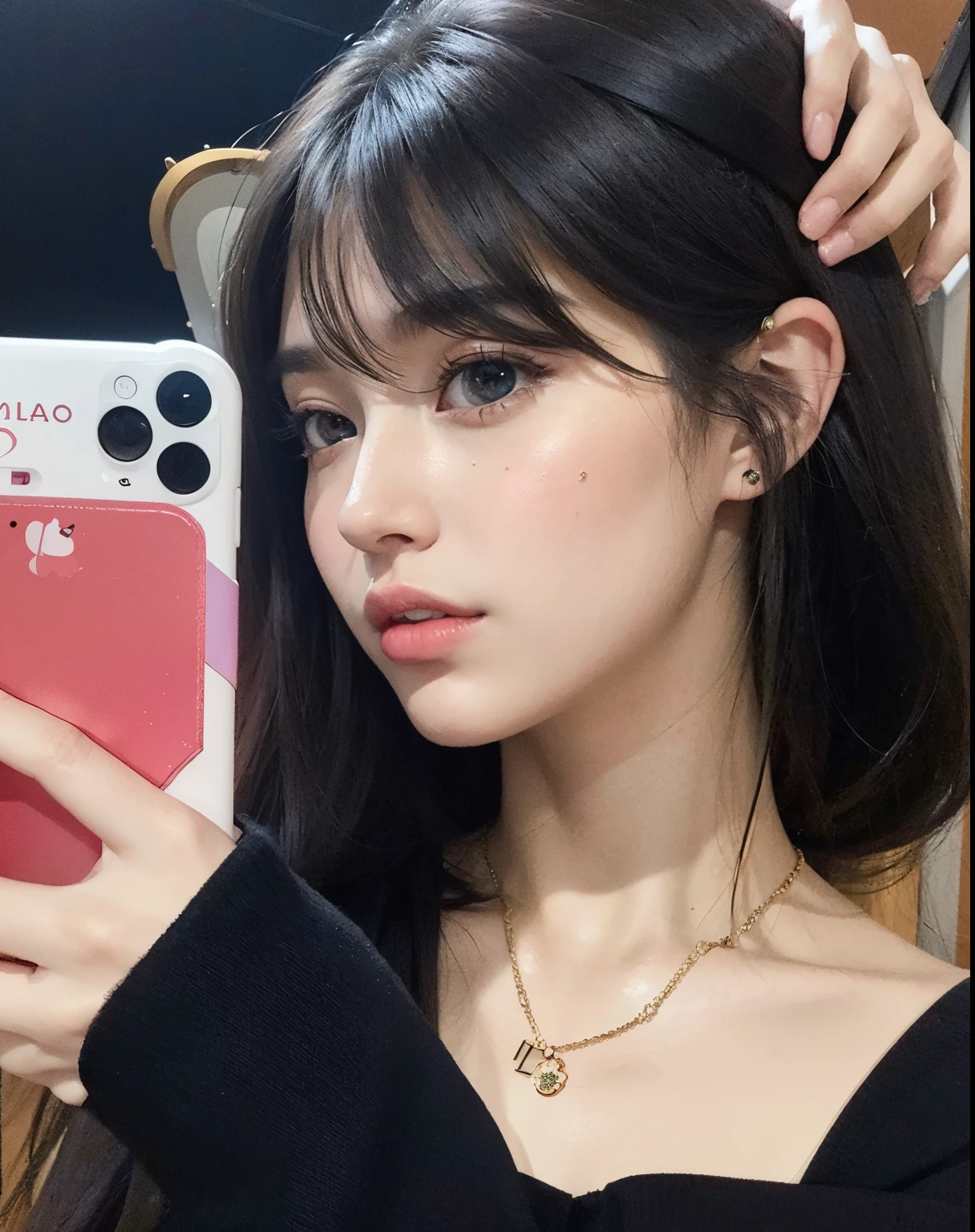 A close-up of a woman with headphones on her head, Retrato Sophie Mudd, Anna Nikolanova aka Newmilky, Pokimane, com fones de ouvido, 18 anos, Delphine bonita, Yelena Belova, Angelina Stroganova, morena com cabelos loiros tingidos, 🤤 retrato da , 2 Modelo feminina de 4 anos, julia gorokhova, Modelo do Instagram