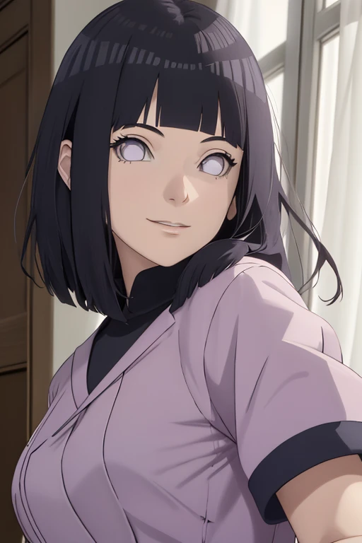 fait, absurderes, hinata\(Boruto\), 1fille, seulement,femelle mature, Voir la visionneuse,Composition parfaite, Détailée lips, grosse poitrine, beau visage, Propotion corporelle, rougir, (lèvres roses), cheveux longs, yeux violets, Regard doux, sourire triste, super réaliste, Détailée, séance photo, Realistick visages et corps，（Porter l’uniforme d’une infirmière，Porter une coiffe d&#39;infirmière，Bretelles longues tube bas noirs），（suer，Transpirez beaucoup，rougirlush，Être rouge au visage，Il y avait beaucoup de sueur sur mon visage，rougirlush），（Gros seins），Dans les hôtels de luxe，Allongez-vous dans votre lit，pose enchanteresse，