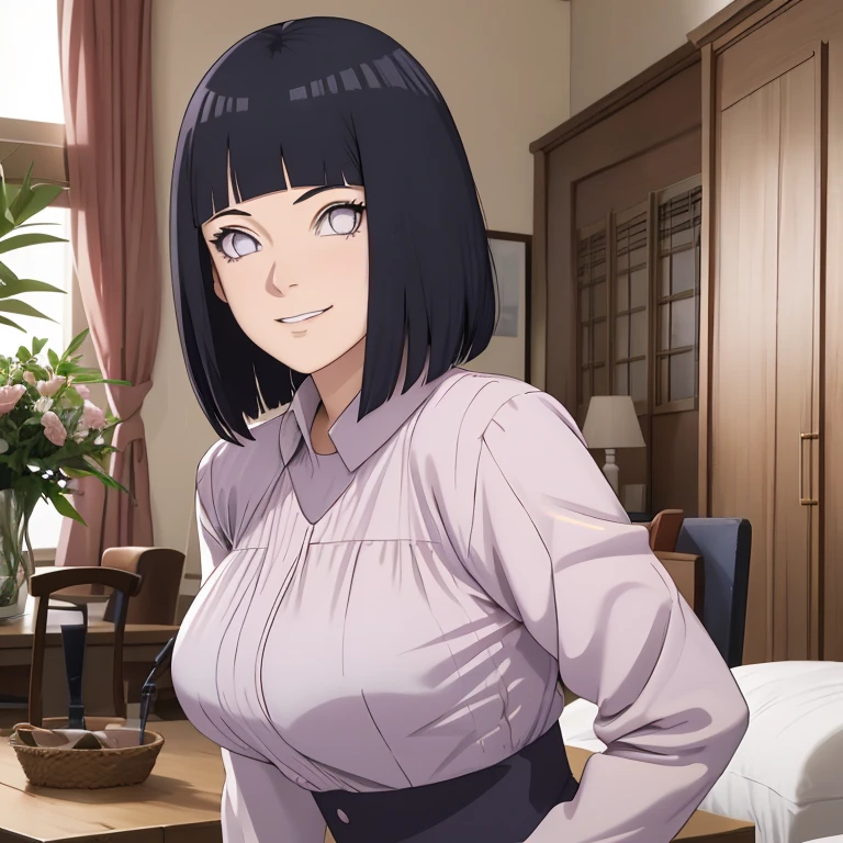fait, absurderes, hinata\(Boruto\), 1fille, seulement,femelle mature, Voir la visionneuse,Composition parfaite, Détailée lips, grosse poitrine, beau visage, Propotion corporelle, rougir, (lèvres roses), cheveux longs, yeux violets, Regard doux, sourire triste, super réaliste, Détailée, séance photo, Realistick visages et corps,(Porter l’uniforme d’une infirmière,Porter une coiffe d'infirmière,Bretelles longues tube bas noirs),(suer,Transpirez beaucoup,rougirlush,Être rouge au visage,Il y avait beaucoup de sueur sur mon visage,rougirlush),(Gros seins),Dans les hôtels de luxe,Allongez-vous dans votre lit,pose enchanteresse,