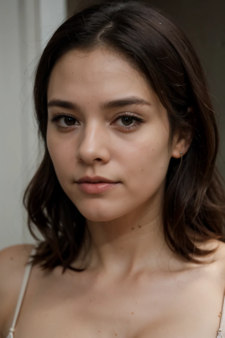 genera una imagen muy realista de una persona a la que le hacen mugshot