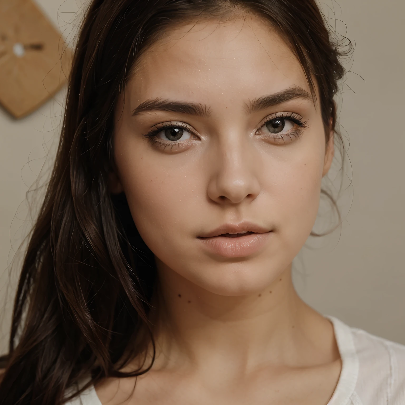 fille qui ouvre la bouche