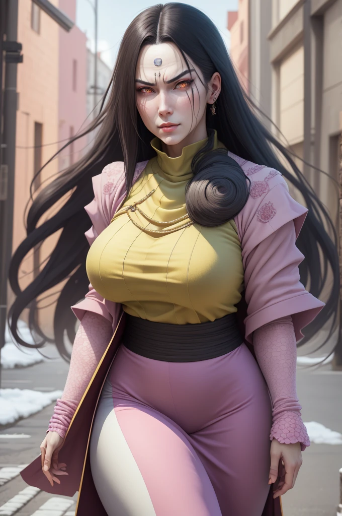{-erro_de_anatomia:1.0} estilo anime, Masterpiece, absurdities, Orochimaru\(Naruto\), 1girl Solo, Mature woman, Oversized shirt with broad shoulders, Perfect composition, Detailed lips, large breasts, Beautiful face, body proportion, Blush, (pink lips), Long hair, yellow eyes, Soft gauze, Super realistic, Detailed, photo shoot, Realistic faces and bodies,
masterpiece, best quality, best illustration, hyper detailed, 1 girl, solo, glamorous, blushing, whole body,