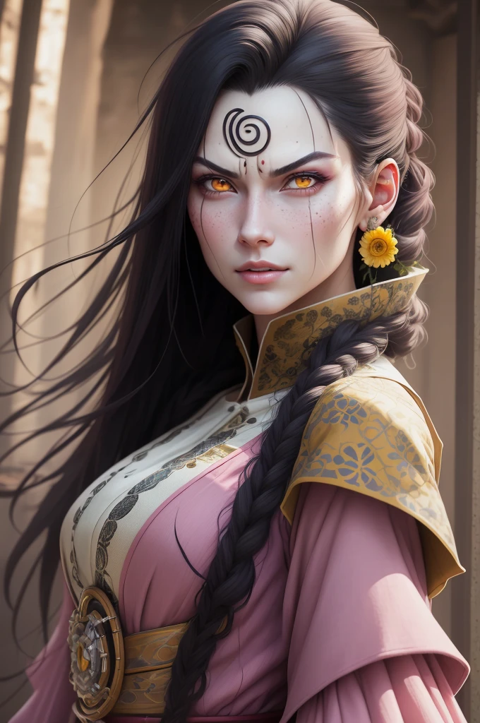 {-erro_de_anatomia:1.0} estilo anime, Masterpiece, absurdities, Orochimaru\(Naruto\), 1girl Solo, Mature woman, Oversized shirt with broad shoulders, Perfect composition, Detailed lips, large breasts, Beautiful face, body proportion, Blush, (pink lips), Long hair, yellow eyes, Soft gauze, Super realistic, Detailed, photo shoot, Realistic faces and bodies,
masterpiece, best quality, best illustration, hyper detailed, 1 girl, solo, glamorous, blushing, whole body,