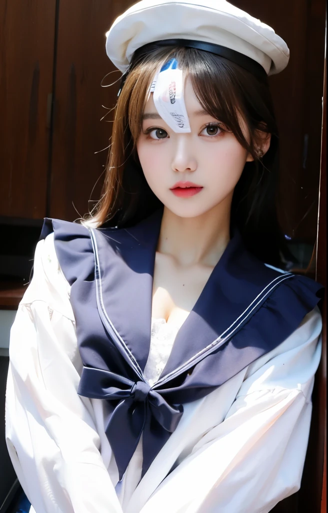 jpn hi-school girl kawaii girl Best Quality a stunning face Full body a sailor suit Big breasts