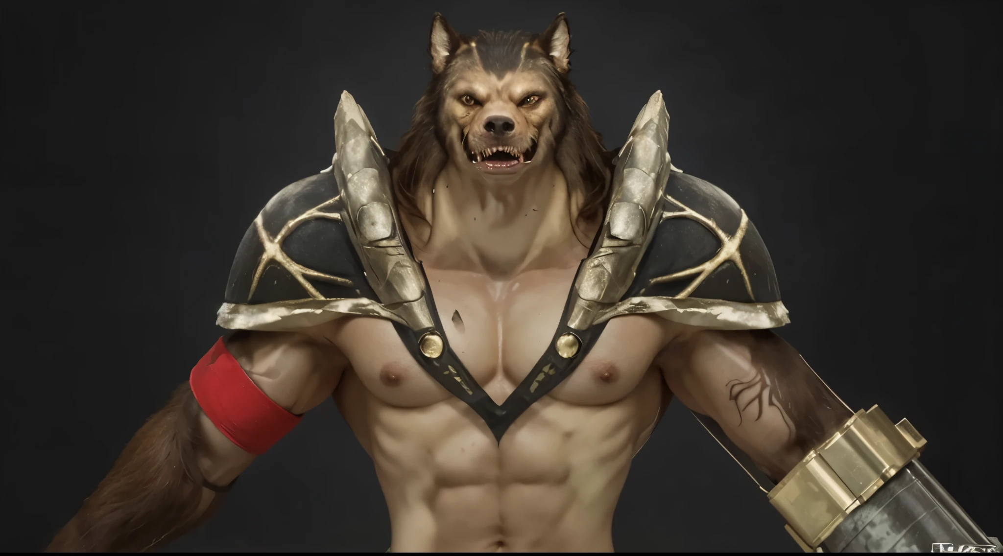 (masterpiece),(best quality:1.0),(ultra high resolution:1.0),monster, werewolf, wolfteam, face focus, muscular, 8k wallpaper, full body