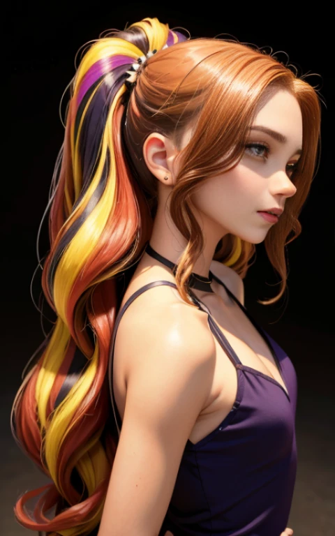 (La mejor calidad, Obra maestra), 1girl, 19 year old ,galaxia, brillar, vestido, Particle, viento, Flor, Parte superior del cuerpo, fondo oscuro, Mirando al espectador, cabello largo , vestido ligero de verano , vestido ligero , maquillaje , labios rojos , sombra de ojos , hermosa sonrisa , fondo variado , senos grandes , cabello dorado , foto de cuerpo completo , posando linda ,