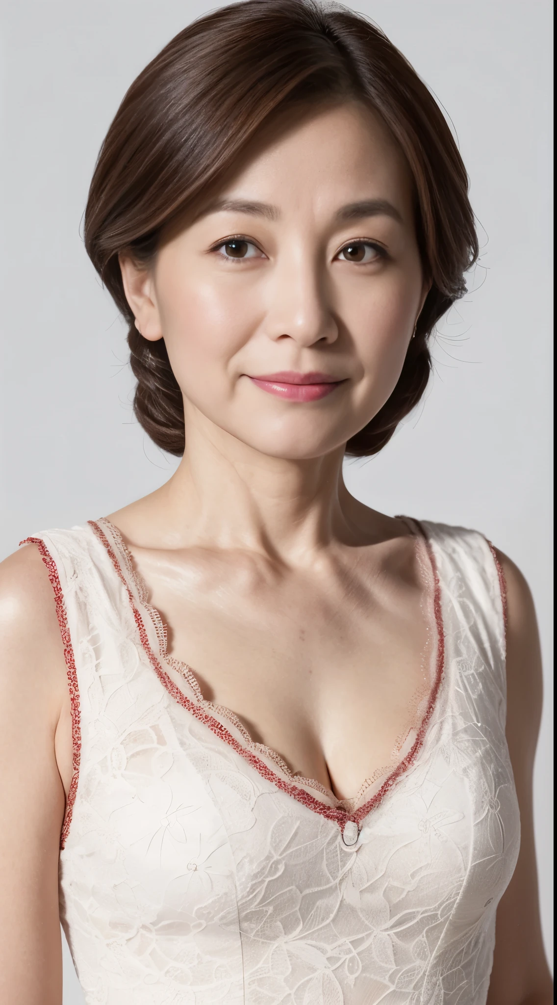 (Medium shot scene:1.3), (Realistic:1.3), (RAW Photos), (alone), Sharp focus, In detail, high quality, High resolution,Remove Background, gravure, From the chest up, Red lips, Old face, early summer clothes, 最high quality, Very detailed, Realistic, Very detailed肌, Perfect human body depiction, (1 Japanese Mature), (alone), 120 years old, Late Elderly, Old woman, Flashy makeup, Large Breasts, Mature female politician, Glamour, Whitening skin, Chromo White Skin, View your viewers,