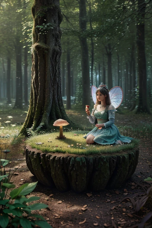 masterpiece, best quality, high quality,extremely detailed CG unity 8k wallpaper, An enchanting and dreamy scene of a fantasy forest, with towering trees, glowing mushrooms, and hidden fairy glens, creating a sense of mystique and enchantment, artstation, digital illustration, intricate, trending, pastel colors, oil paiting, award winning photography, Bokeh, Depth of Field, HDR, bloom, Chromatic Aberration ,Photorealistic,extremely detailed, trending on artstation, trending on CGsociety, Intricate, High Detail, dramatic, art by midjourney