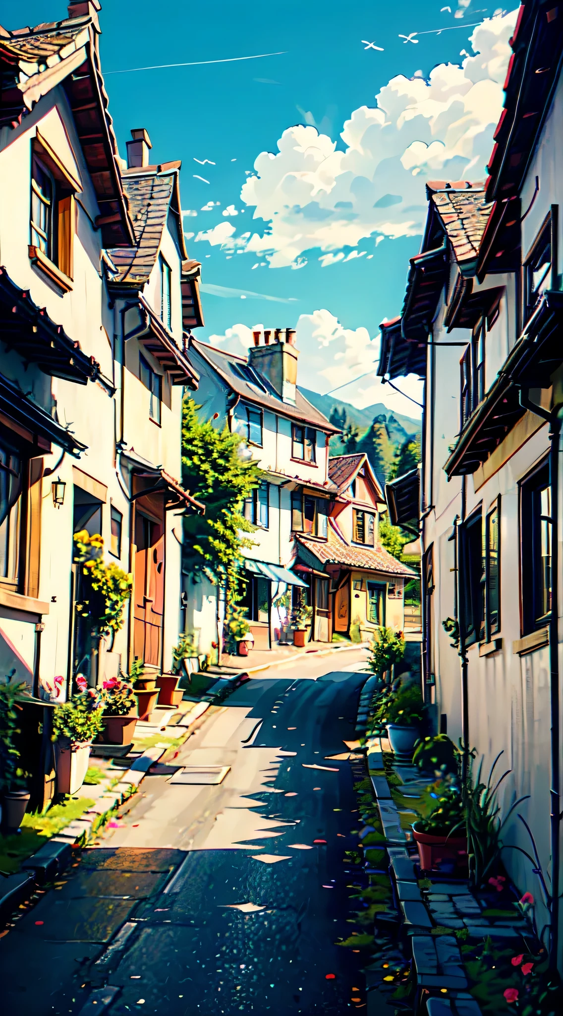 In the heart of a serene countryside lies a quaint and charming village, a picturesque tableau straight out of a storybook. Nestled amidst rolling hills and lush meadows, this idyllic settlement exudes a delightful charm that warms the soul. Each cottage, adorned with colorful roofs and flower-lined pathways, adds to the village's inviting appeal. The village square bustles with life—a gathering place where locals exchange pleasantries, while the aroma of freshly baked goods drifts from the cozy bakeries. Children play joyfully in the cobbled streets, laughter echoing through the air. This cute village embodies a timeless charm, a haven where simplicity and warmth intertwine to create an enchanting escape from the bustling world beyond.