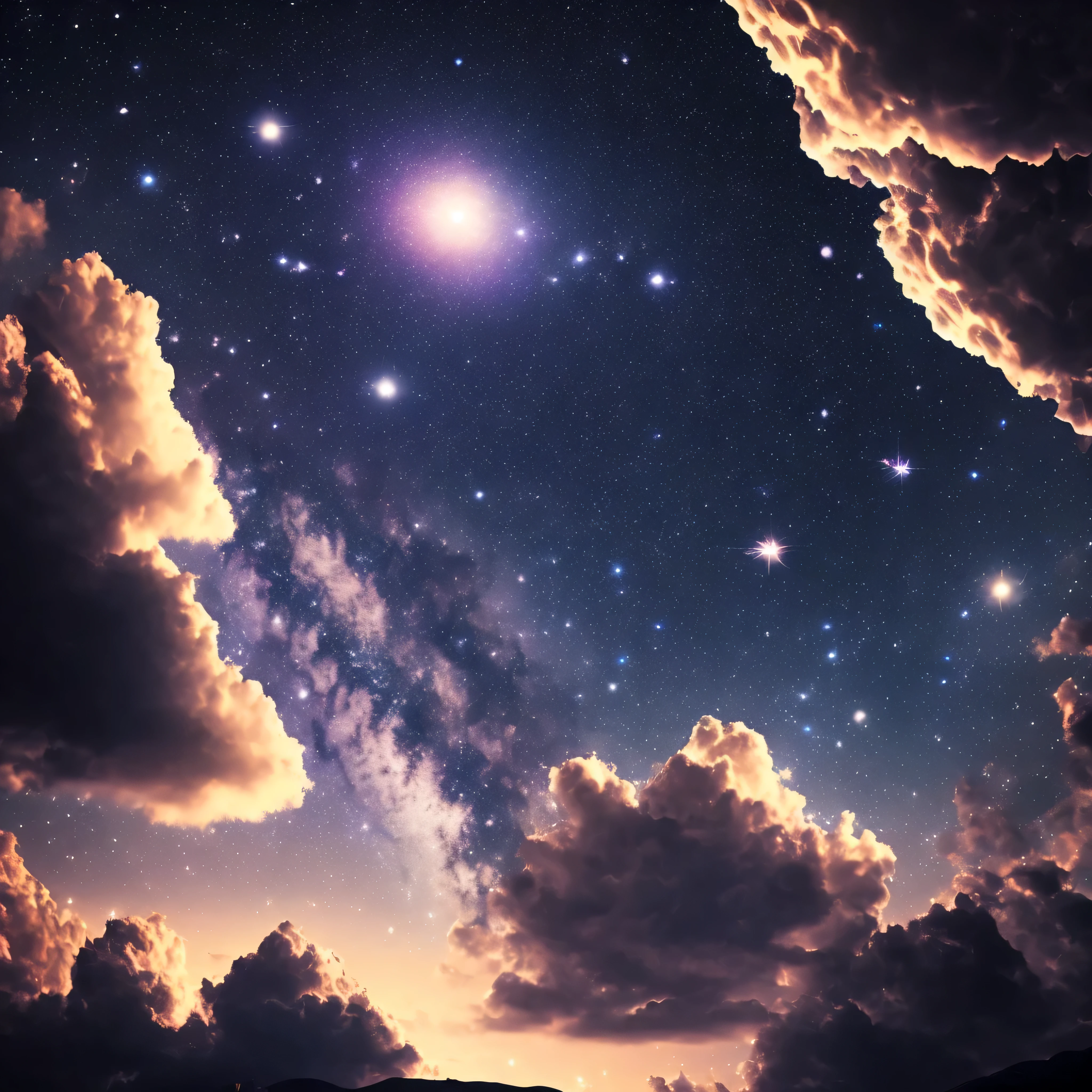 Planetas, night sky, Estrelas, Detalhe HD, space, hiperdetalhe, cinemactic, Surrealismo, luz suave, Foco de Campo Profundo Bokeh, ray tracing, Galaxies, and Surrealismo. --v6