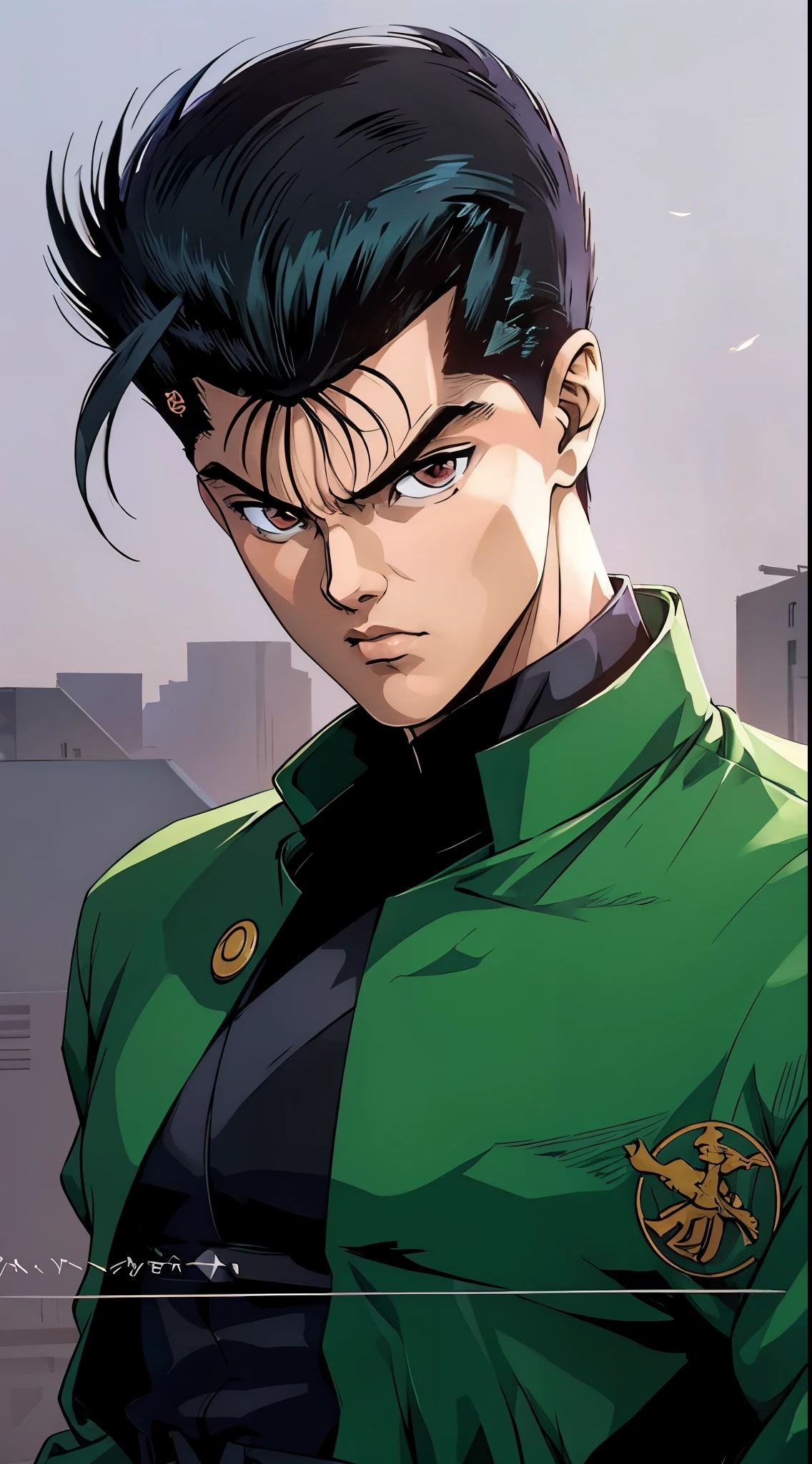 Yusuke Urameshi - YuYu Hakusho, extremamente realista, muito bonito, extremamente elegante