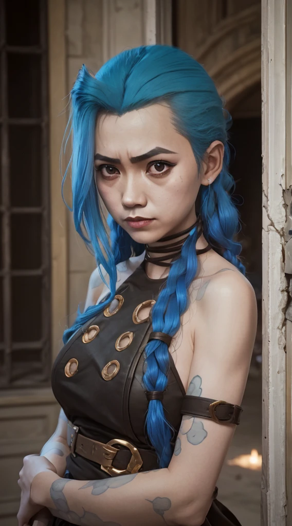 porte-malheur,porte-malheur blue hair,(cinématographique tones)(Le film utilise des couleurs froides de bleu et de gris),Qualité d’image optimale, tmasterpiece, Ultra-haute résolution, (Fidélité:1.4), femme incroyablement belle, (Sincères condoléances), , Lumières obscures, sombre, désespéré, pitié, pathétique, cinématographique, larmes, Goutte de larme, , Pleurs surprenants, peau blanche claire, Il y a des rayures partout, visage sale, peau blanche, , Des images étonnamment réalistes, Éclairage 8K de haute qualité moyennement sombre, détail élevé, Détail Oeil, Détail du visage,,Photo du corps entier,Plan large,Dans une rue abandonnée,