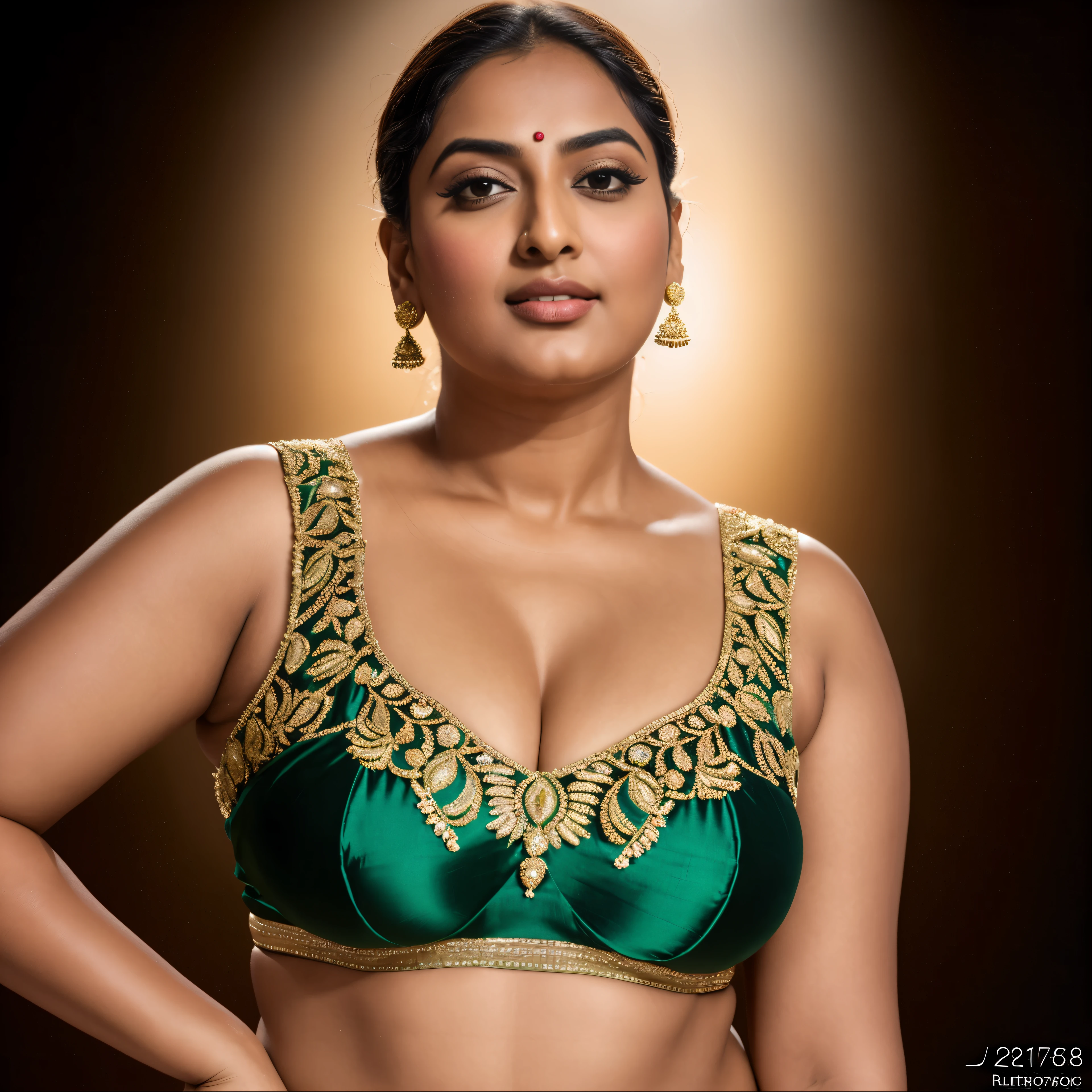 Foto RAW, photorealistic, photography, full body shot, master shot, perfect eyes, goddess like beauty, perfect thick chubby mallu Desi aunty bhabhi, Wearing a Stanapatta, a chest-band.Saree model, model Photography, Indian saree shoot, Indian traditional wear advertising photography, traditional wear brand shoot, face of Indian actress Sonakshi Sinha, masterpiece, realistic, realism, incredible details, pleasure, photorealism, detailed skin, skin pores, high contrast, photorealistic Artstation 8k HD digital art trend of high definition and detailed realistic skin texture, ultra detail, realistic skin texture, armature, best quality, ultra high definition, (photorealistic:1.4),, high resolution, detail, raw photo, Re sharp, by Lee Jefferies Nikon D850 Film Stock Photo 4 Kodak Portra 400 Camera F1.6 Lens Rich Color Ultra Real Realistic Realistic Textures Dramatic Lighting Unreal Engine Trending at Art Station Cinestill 800,(pele altamente detalhada: 1.2), 8k UHD, DSLR, soft-lighting, alta qualidade, grain of film, Fujifilm XT3,she didn't like to wear blouse or bra, she happy to wear only saree, she hates blouse or bra, detailed hairy armpits,