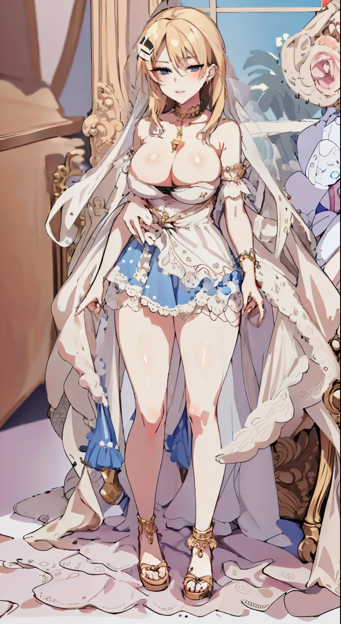 ornate hair,age wife,Bigchest,Real-time 2D images