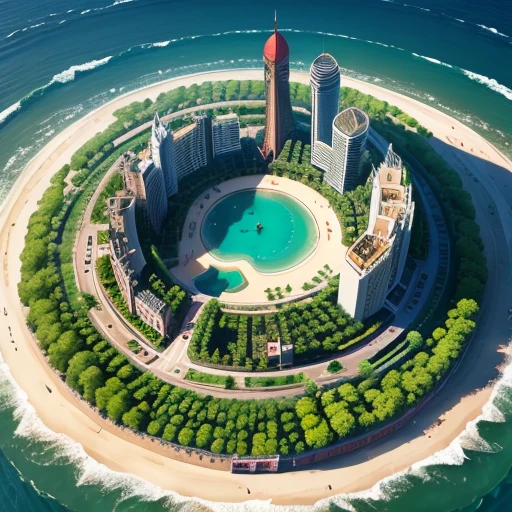 A island shapes like a duck on China Shanghai