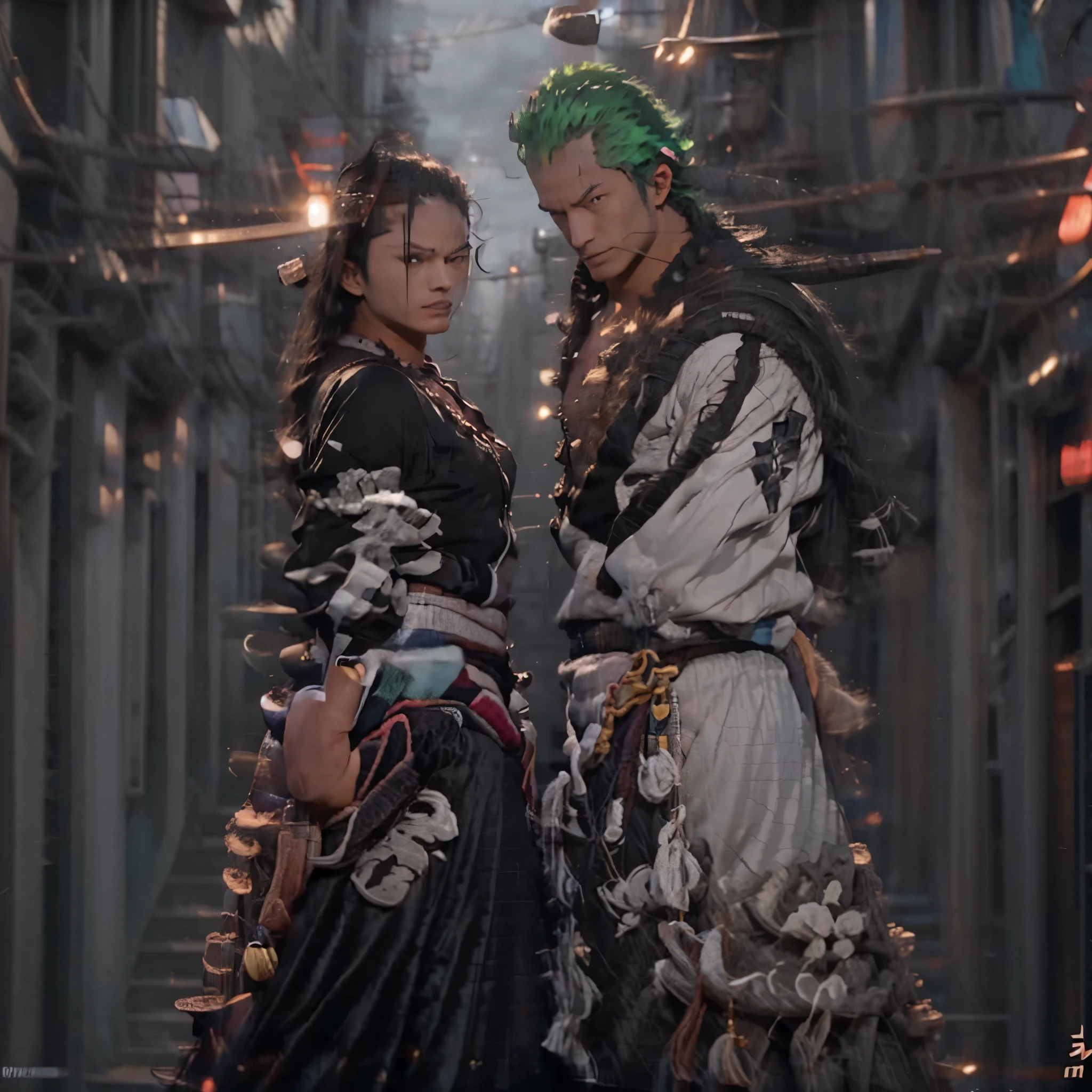 Roronoa zoro use cursed dual katana