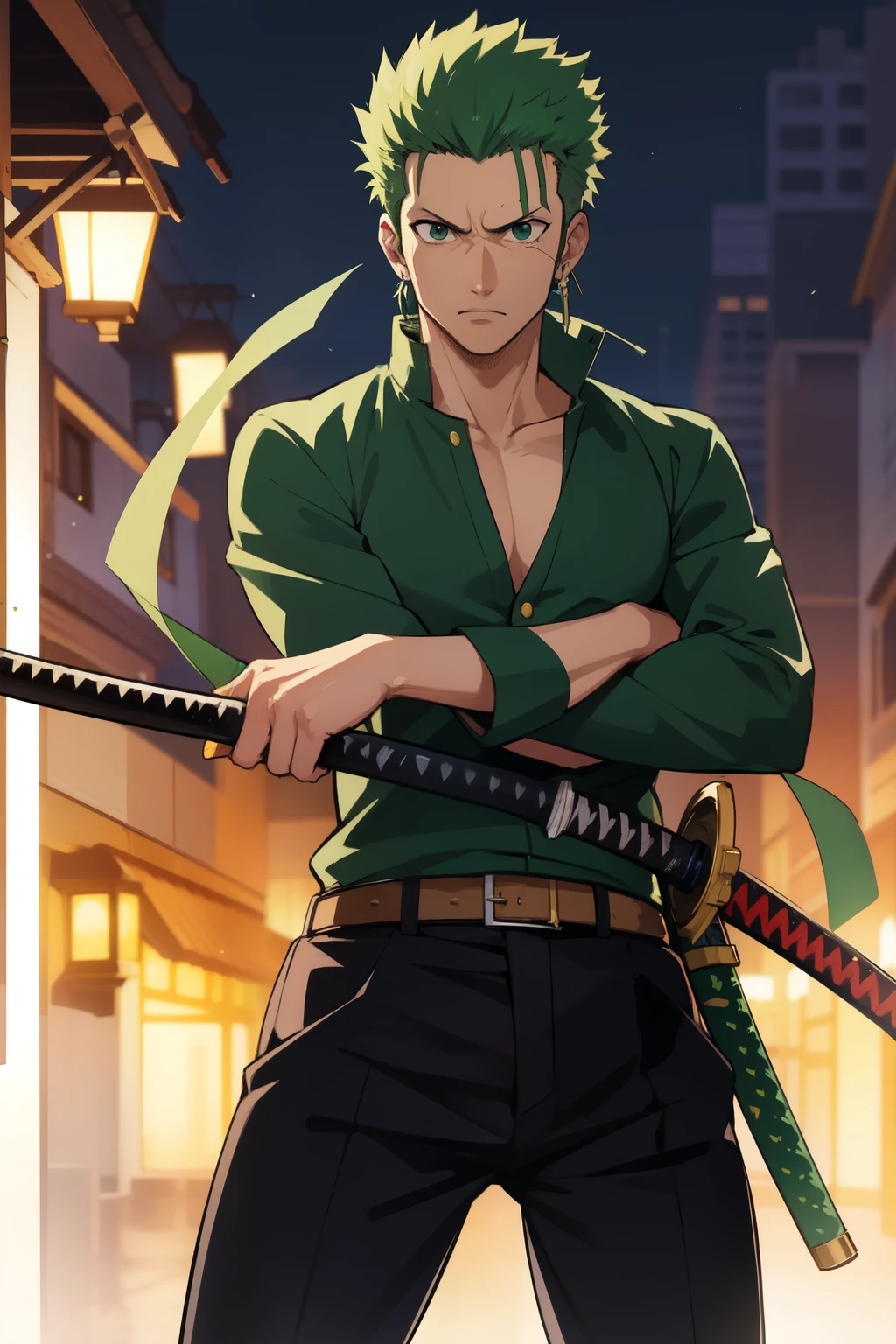 Roronoa zoro use katana cursed