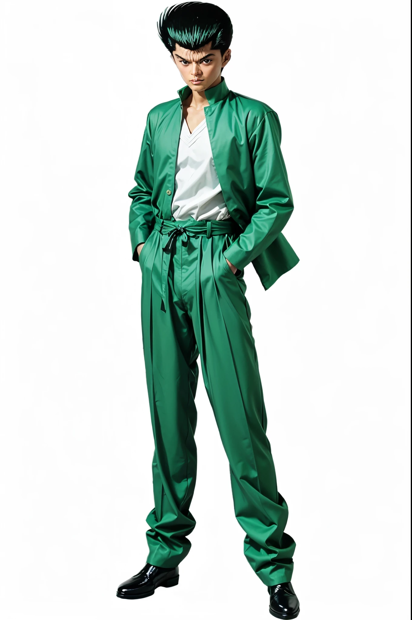 Yusuke Urameshi - YuYu Hakusho, extremamente realista, muito bonito, extremamente elegante