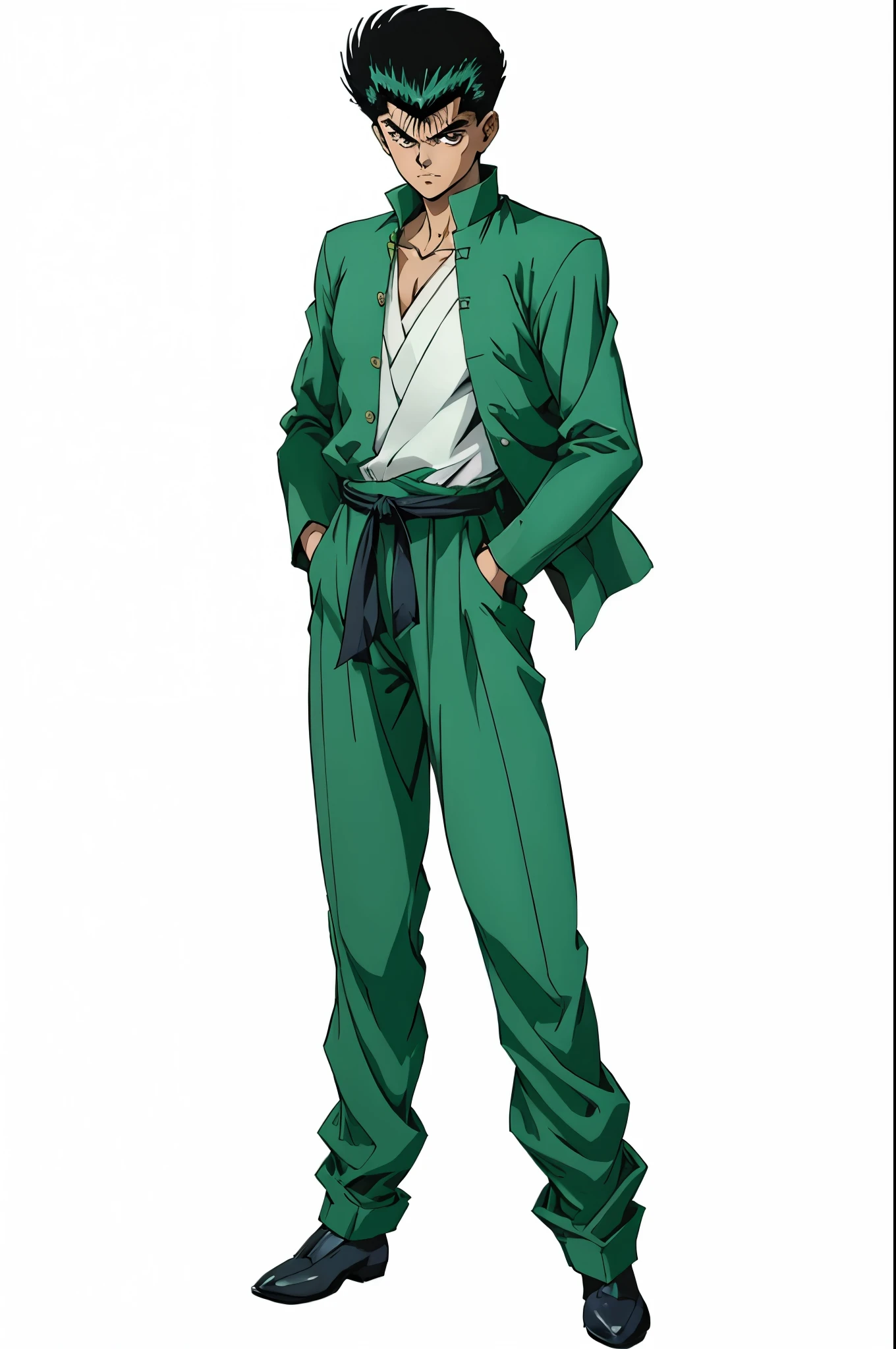 Yusuke Urameshi - YuYu Hakusho, extremamente realista, muito bonito, extremamente elegante