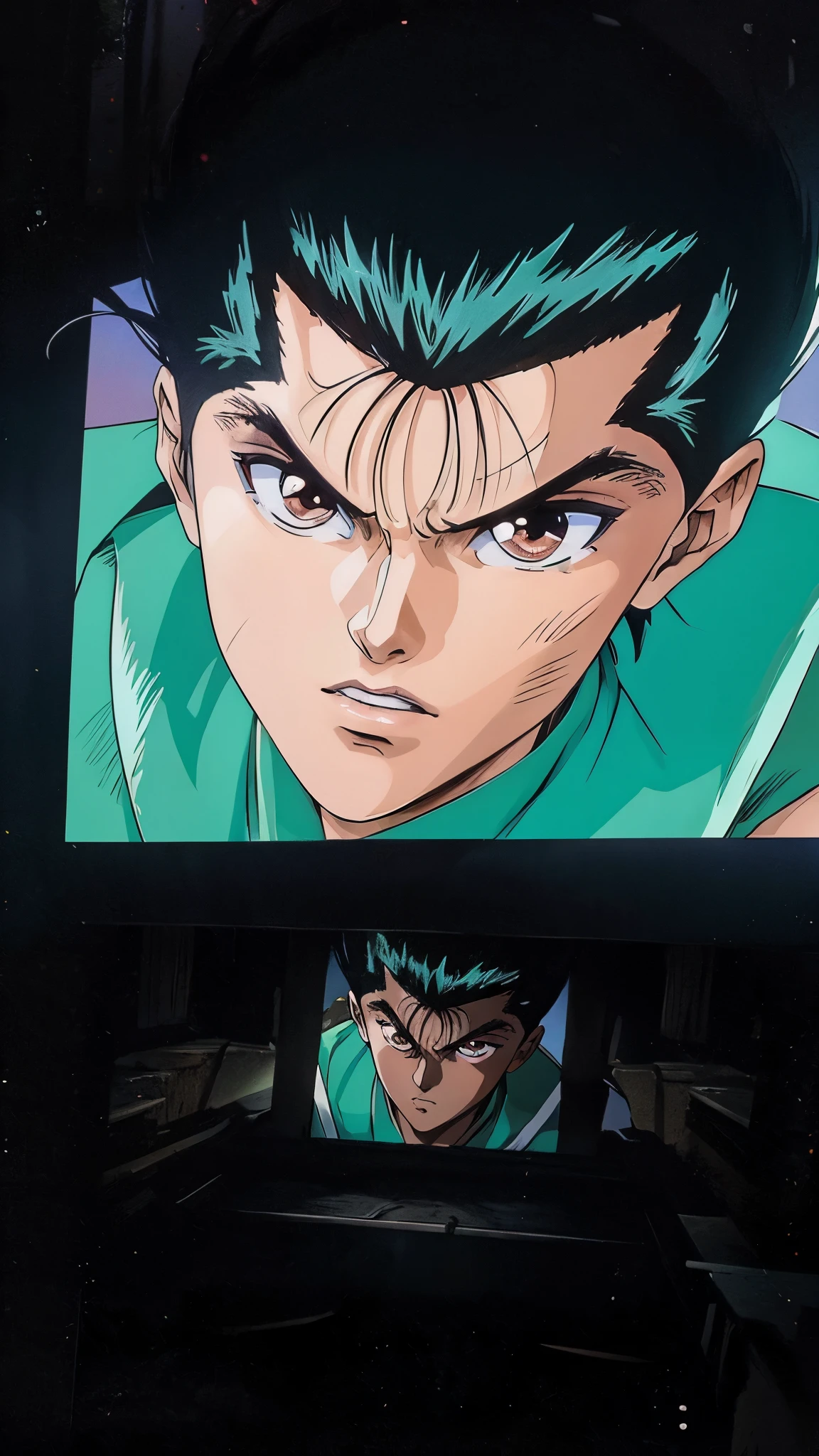 Yusuke Urameshi - YuYu Hakusho, extremamente realista, muito bonito, extremamente elegante