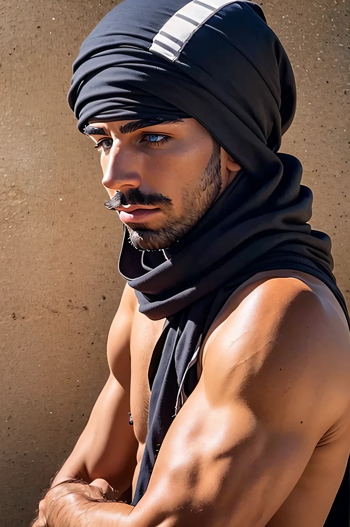 faaris azura, arab, arabic, arabic fashion, style, eyecandy, turban, model