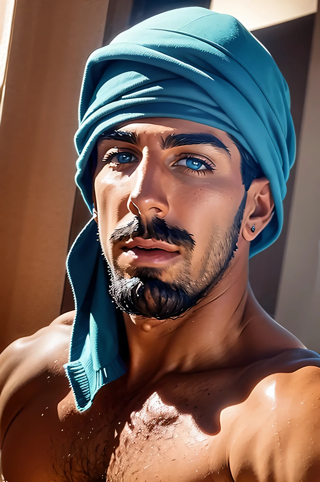 faaris azura, arab, arabic, arabic fashion, style, eyecandy, turban, model