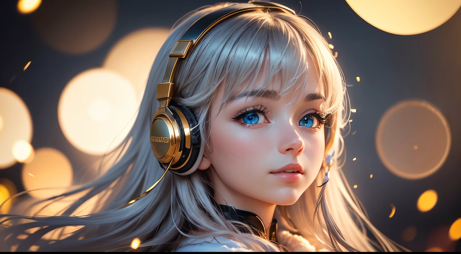 (best quality,4k,8k,highres,masterpiece:1.2),ultra-detailed,(realistic,photorealistic,photo-realistic:1.37),a cute anime girl with green-blue eyes and long hair,holding a kitty,listening to music on a vibrant New Year's Eve street,anime style,with colorful fireworks bursting in the background,creating a festive atmosphere,soft glowing lights illuminating the scene,setting a magical mood,sparkling bokeh lights,accents of gold and silver,celebrating the joy and excitement of the holiday season.